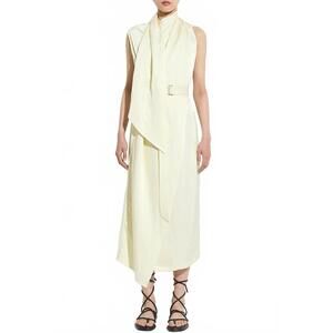 NEW CHRISTIAN WIJNANTS dera sleeveless dress in vanilla